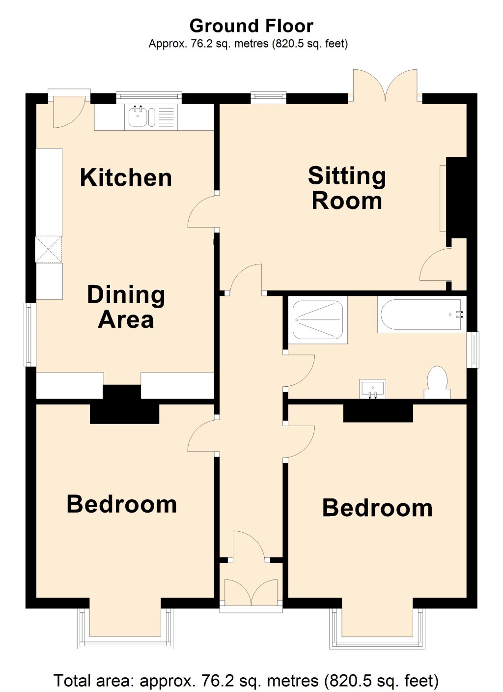 Floorplans For Walnut Tree Ave, HR2, Hereford