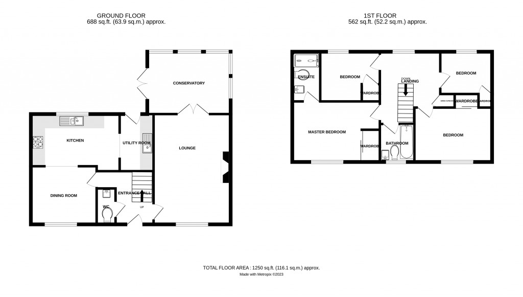 Floorplans For The Leasowes, Ledbury