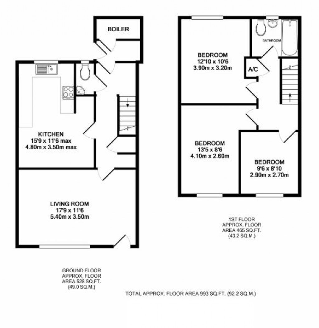 Floorplans For Raven Walk, HR2, Hereford