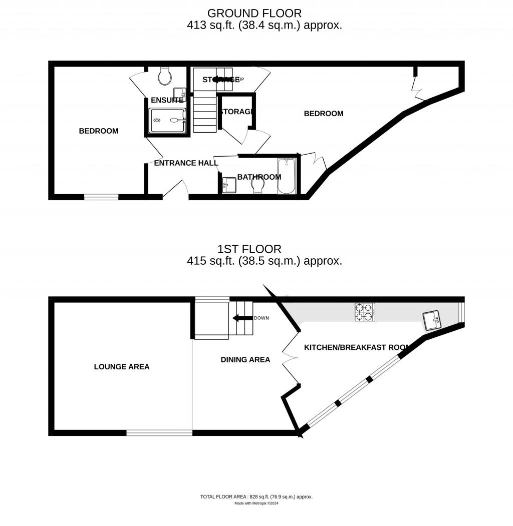 Floorplans For Worcester Road, Ledbury, Herefordshire