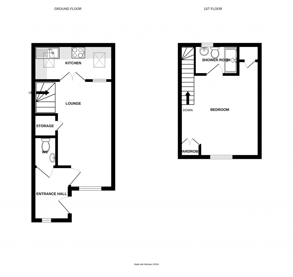 Floorplans For Worcester Road, Ledbury, Herefordshire