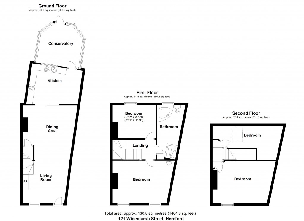 Floorplans For Widemarsh Street, Hereford