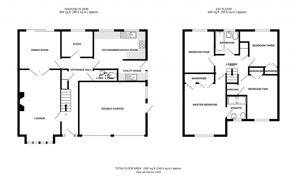 Floorplans For Frost Road, Ledbury, Herefordshire