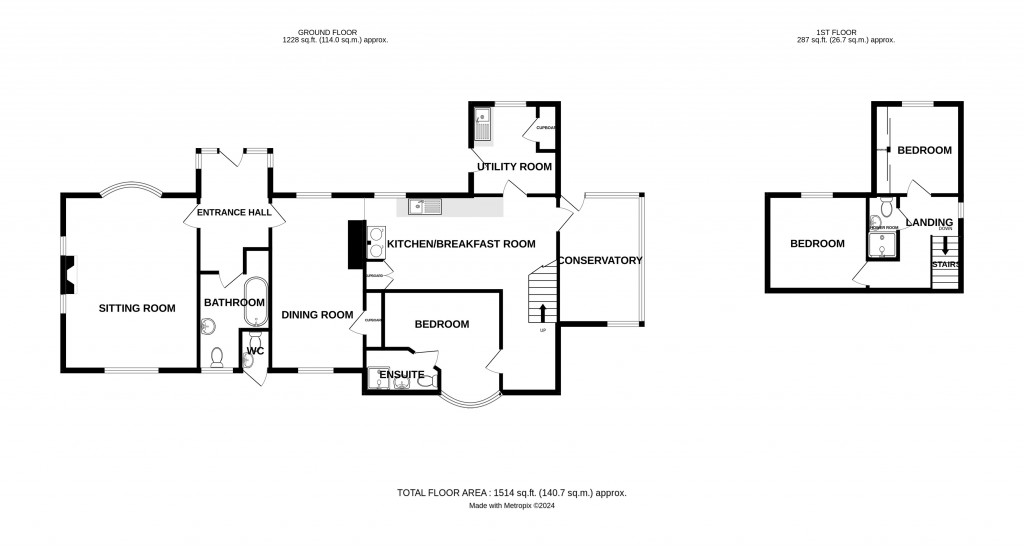 Floorplans For Tillington, Hereford