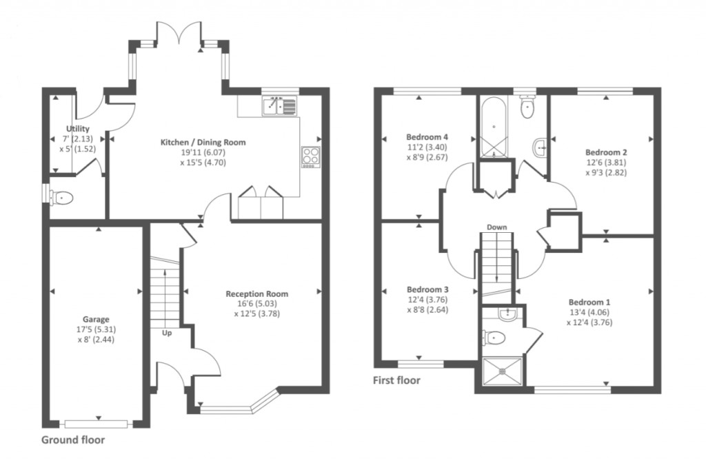 Floorplans For Mantella Drive, Hereford