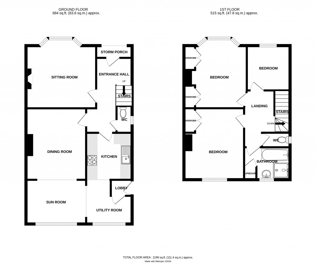 Floorplans For Ledbury Road, Hereford