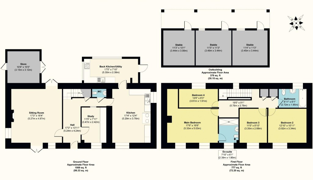 Floorplans For Stoke Prior, Leominster, Herefordshire