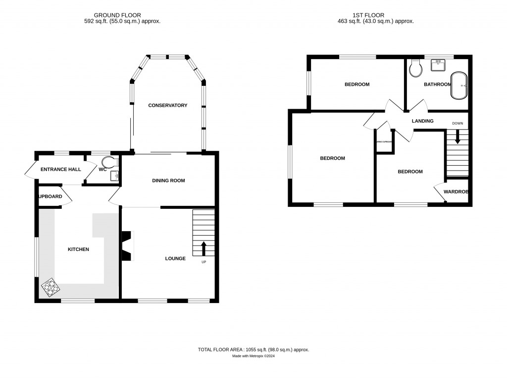 Floorplans For Parkway, Ledbury, Herefordshire