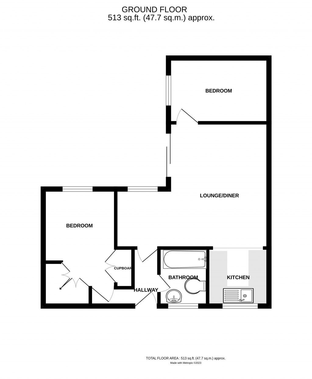 Floorplans For Queens Court, Ledbury, Herefordshire