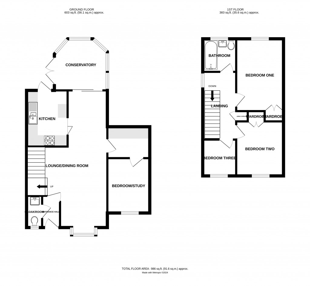 Floorplans For Jubilee Close, Ledbury, Herefordshire