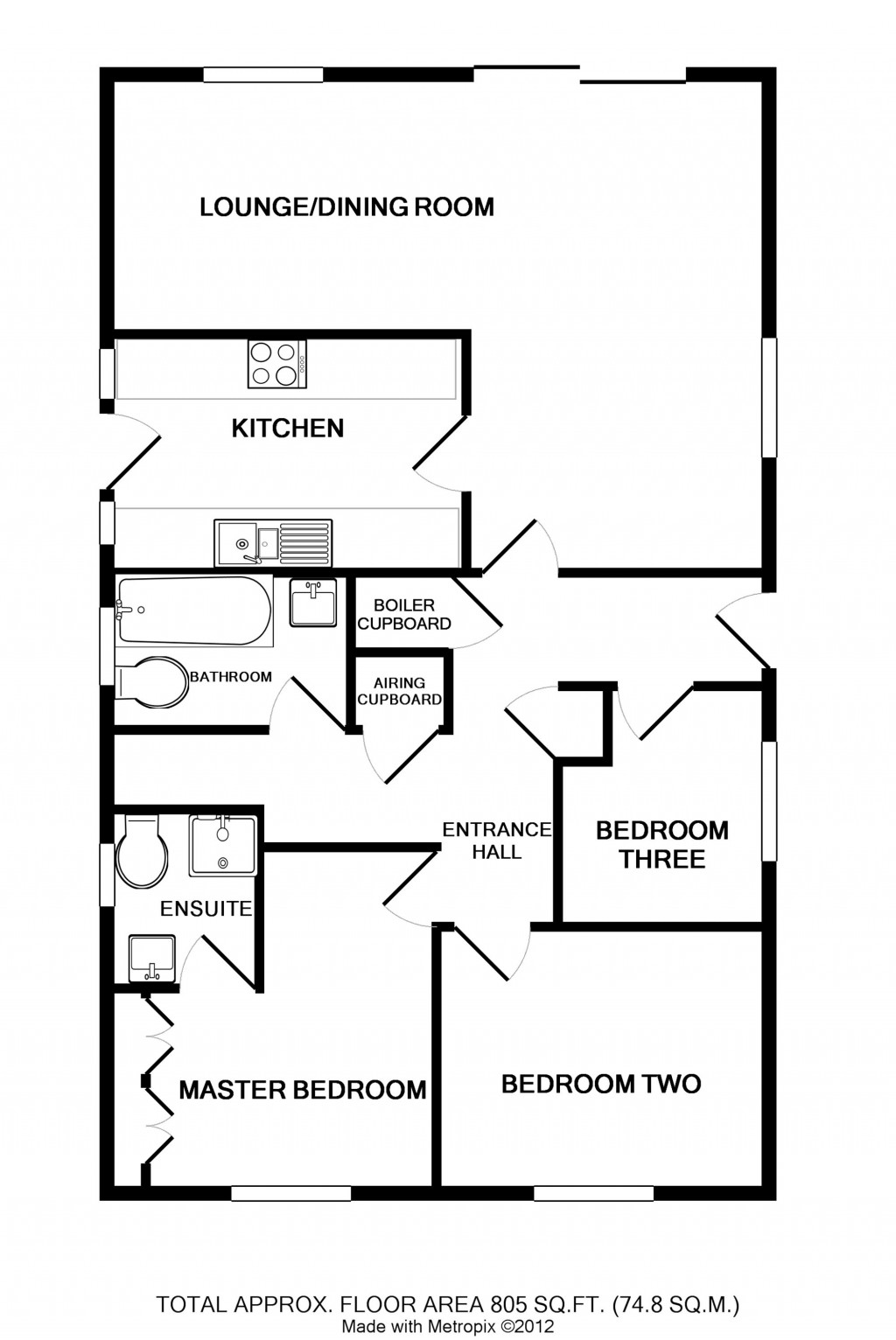 Floorplans For Bramley Close, Ledbury, Herefordshire