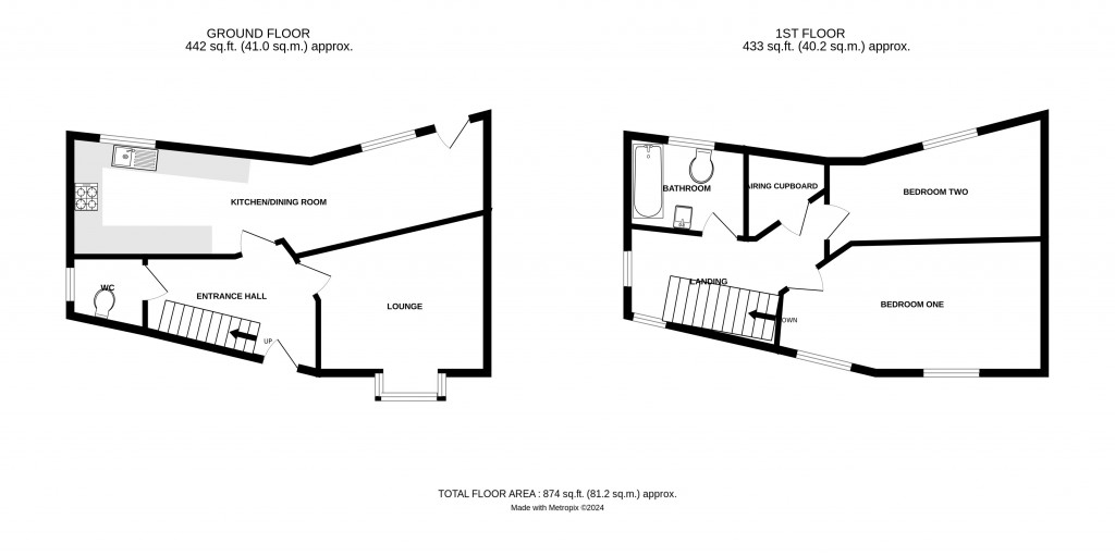 Floorplans For Poplar Close, Ledbury, Herefordshire