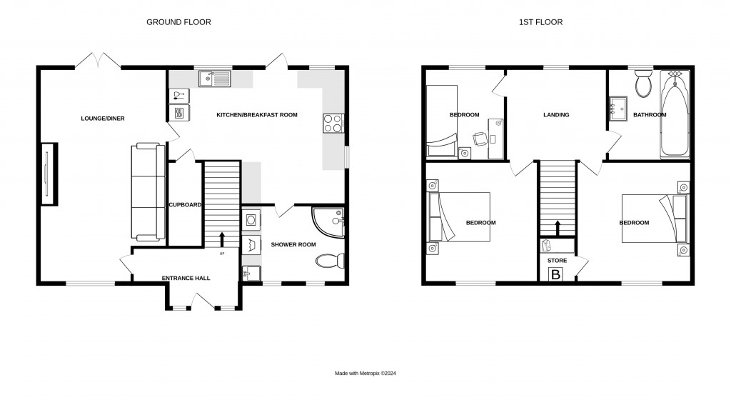 Floorplans For Andrews Close, Hereford