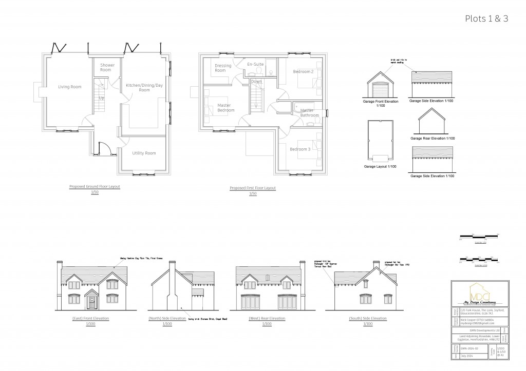 Floorplans For Lower Eggleton, Herefordshire