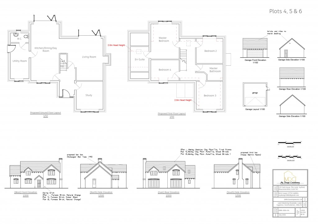 Floorplans For Lower Eggleton, Herefordshire