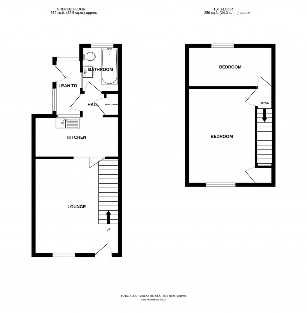 Floorplans For New Street, Ledbury, Herefordshire