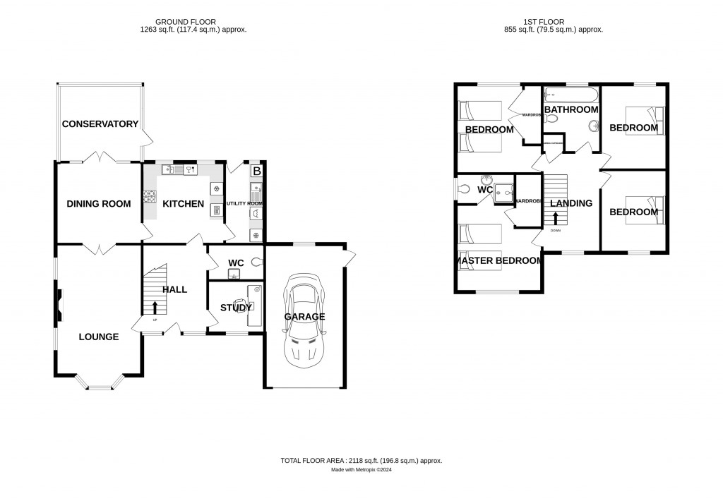 Floorplans For Clehonger, Hereford