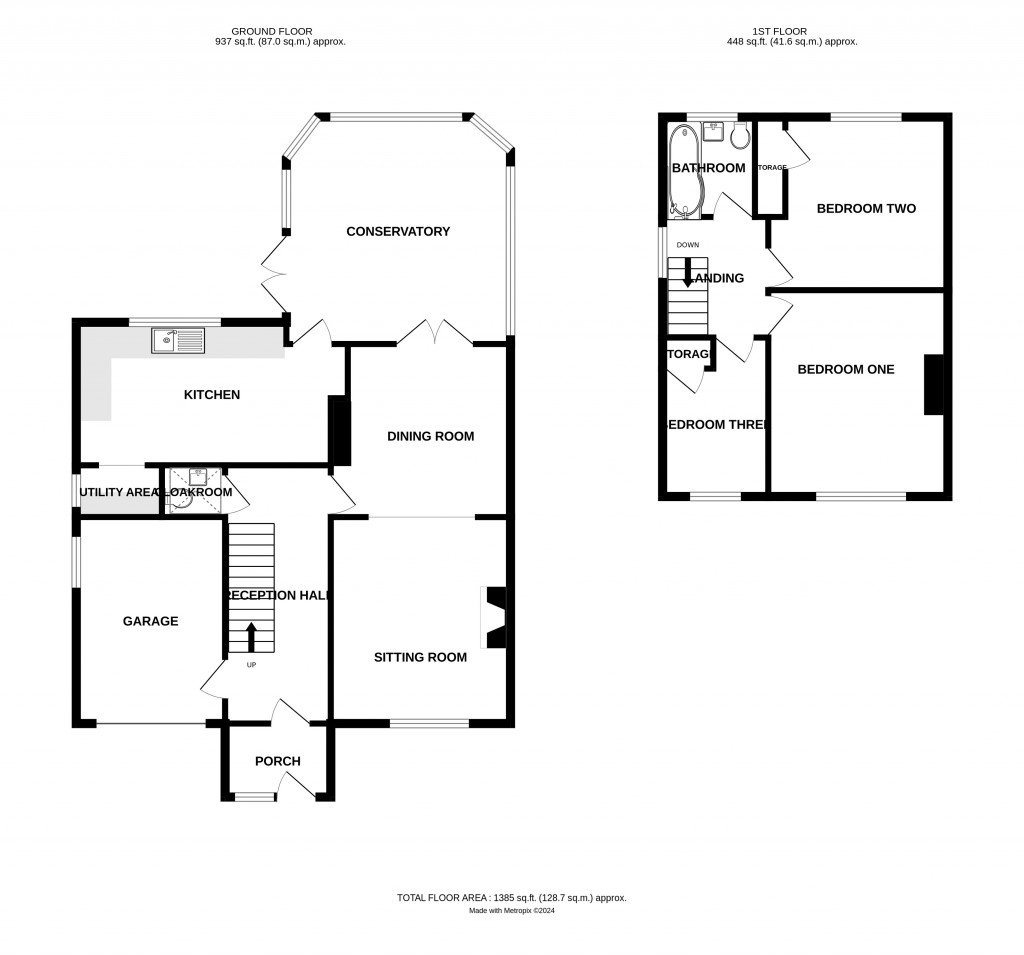 Floorplans For Much Cowarne, Bromyard, Herefordshire