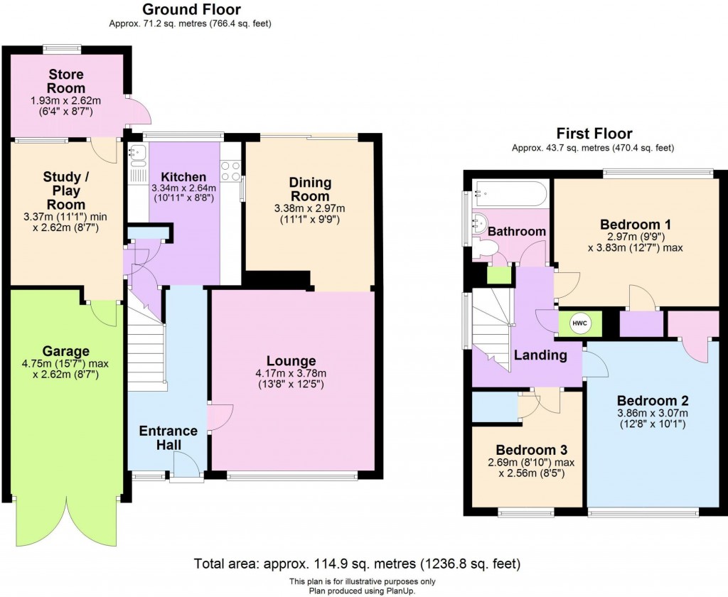 Floorplans For Clehonger, Hereford