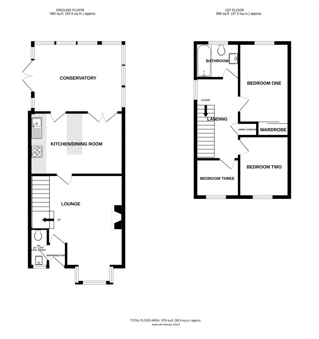 Floorplans For Ferndown Road, Ledbury, Herefordshire