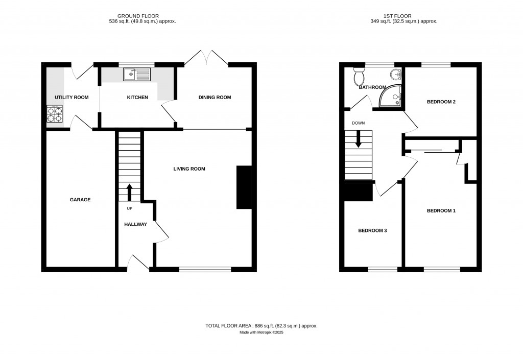 Floorplans For Ryelands Street, Hereford